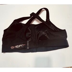 Shefit Ultimate Sports Bra Black High Impact Front Zip Adjustable Size 5Lux
NWOT